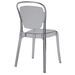 Chaise empilable PVC gris foncé Millie - Lot de 4 - Photo n°3
