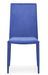 Chaise empilable velours bleu Moda - Lot de 6 - Photo n°3