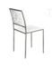 Chaise en ABS blanc et pieds en acier argent Billy - Lot de 4 - Photo n°3