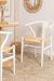 Chaise en bois blanc et corde naturel Kaylo - Photo n°2