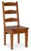 Chaise en bois d'acacia massif finition rustique marron Kastela - Lot de 2 - Photo n°1