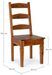 Chaise en bois d'acacia massif finition rustique marron Kastela - Lot de 2 - Photo n°5