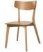 Chaise en bois d'hévéa KULINIZA - Élégance authentique pour votre Intérieur - Photo n°1