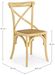 Chaise en bois d'orme et rotin jaune Cross - Lot de 2 - Photo n°3
