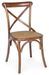 Chaise en bois d'orme et rotin marron Cross - Lot de 2 - Photo n°1