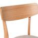 Chaise en bois de chêne et tissu beige clair Reka - Photo n°6