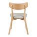 Chaise en bois de chêne et tissu gris clair Bonka - Photo n°4