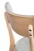 Chaise en bois de chêne et tissu gris clair Bonka - Photo n°8