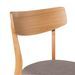 Chaise en bois de chêne et tissu gris clair Reka - Photo n°6