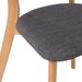 Chaise en bois de chêne et tissu gris foncé Reka - Photo n°7