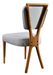 Chaise en bois de chêne et tissu lin crème Karny - Lot de 2 - Photo n°2