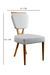 Chaise en bois de chêne et tissu lin crème Karny - Lot de 2 - Photo n°6