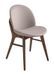 Chaise en bois de frêne couleur noyer et cuir Sabry - Photo n°1