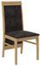 Chaise en bois de hêtre naturel et tissu 34 couleurs Komba - Photo n°1