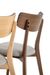 Chaise en bois de noyer et tissu gris clair Bonka - Photo n°5