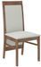 Chaise en bois marron et tissu 34 couleurs Komba - Photo n°1