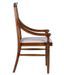 Chaise en bois massif marron et assise en tissu beige clair Bouka - Photo n°5