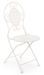 Chaise en fer blanc ivoire sans accoudoirs Emily - Lot de 4 - Photo n°1