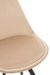 Chaise en métal et textile beige Serano L 55 cm - Photo n°5