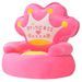 Chaise en peluche pour enfants Princesse Rose - Photo n°1