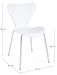 Chaise en plastique blanc et pieds en acier Tessa - Lot de 4 - Photo n°4