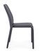 Chaise en simili cuir et pieds en acier gris Pathos - Lot de 4 - Photo n°6