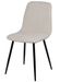 Chaise en tissu avec pieds en métal noir Klara – Lignes incurvées et élégance intemporelle - Photo n°1