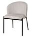 Chaise en tissu lisse et velouté Laina – Style et douceur - Photo n°1