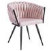 Chaise en velours capitonné Plika – Elégance et confort - Photo n°1