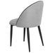 Chaise en velours confortable avec pieds en métal noir Brika – Style moderne - Photo n°2