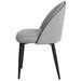 Chaise en velours confortable avec pieds en métal noir Brika – Style moderne - Photo n°3