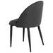 Chaise en velours confortable avec pieds en métal noir Brika – Style moderne - Photo n°2