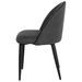 Chaise en velours confortable avec pieds en métal noir Brika – Style moderne - Photo n°3