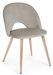 Chaise en velours taupe et pieds en acier Mania - Lot de 4 - Photo n°1