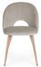 Chaise en velours taupe et pieds en acier Mania - Lot de 4 - Photo n°2