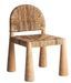Chaise ethnique bois teck LEKA - Photo n°1