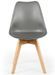 Chaise grise style scandinave Spak - Lot de 2 - Photo n°3