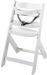 Chaise haute hêtre massif blanc Domino - Photo n°1