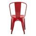Chaise industrielle acier brillant rouge Kontoir - Photo n°3