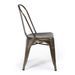 Chaise industrielle acier brossé brillant bronze luxe - Photo n°3