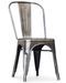 Chaise industrielle KALAX Premium en acier brossé – Structure renforcée haut de gamme - Photo n°1
