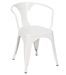 Chaise industrielle POKA Classique avec accoudoirs en acier brillant – Design vintage - Photo n°1