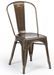 Chaise industrielle vintage KANBO en acier galvanisé brossé brillant - Photo n°1