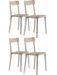 Chaise italienne empilable polypropylène Saray - Lot de 4 - Photo n°1