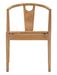 Lot de 2 chaises japonaise bois et rotin design zen - Photo n°1