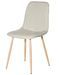 Chaise Klory - Tissu confortable et pieds métal éffet bois naturel - Photo n°1