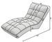 Chaise longue d'intérieur design tissu gris capitonné Rikal - Photo n°7