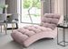 Chaise longue d'intérieur velours capitonné RIKAL – Confort et raffinement - Photo n°1
