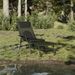Chaise longue de pêche avec pieds à boue réglables pliable vert - Photo n°1