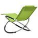 Chaise longue enfant textilène vert et métal gris Ardec - Photo n°3